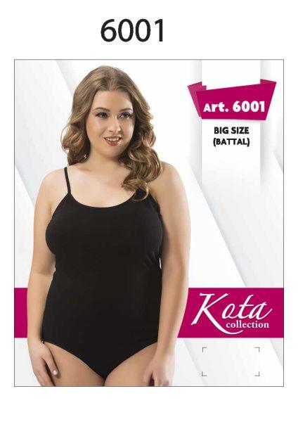 Жіноче боді майка бавовна 50/52р Туреччина TM Kota чорний, фото 1