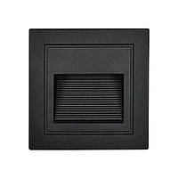 Світлодіодний світильник сходовий ICON-S 3W чорний, енергоефективний, довговічний, з колірною температурою 3000K