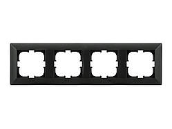 Рамка 4-на ODAK чорна, для фото, настенная, стильная, качественный материал