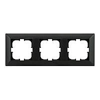 Рамка 3-на ODAK чорна, для фото, настенная, 3 лампы, черный цвет
