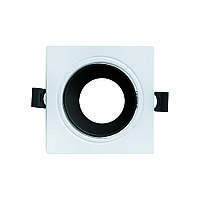 Корпуси під лампу AZELYA-2 білий-чорний, врізний спот світильник MR16, потужність до 10 Ватт