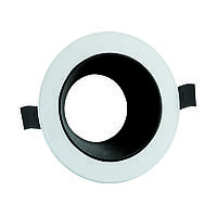 Корпуси під лампу AZELYA-1 білий-чорний, тип цоколя MR16, потужність до 10 Вт, врізний отвір 80 мм