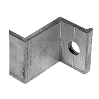 Притиск кінцевий для кріплення сонячних панелей 35 мм, з алюмінію, для монтажу сонячних електростанцій