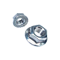 Гайка фланцева зубчаста М8, Гайка с фланцем зубчатая din 6923 м8