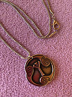 Кулон - подвеска с руной Альгиз - амулет сильной защиты(оберег)