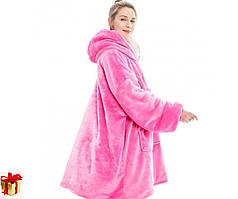 Плед толстовка з рукавами Huggle — плед флісовий м'яке худі ковдра тепле зручне комфортне худі