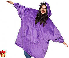 Плед толстовка з рукавами Huggle — плед флісовий м'яке худі ковдра тепле зручне комфортне худі