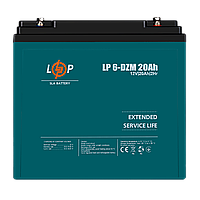 Тяговий свинцево-кислотний AGM акумулятор LP 6-DZM-20 Ah 12V, 20Ah, для електрокарів та навантажувачів