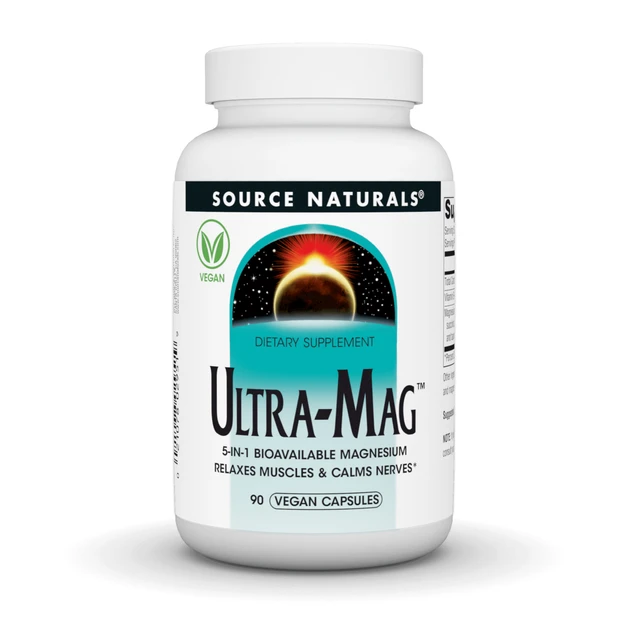 Комплекс з п'яти форм Магнію та Вітамін В6 Source Naturals Ultra-Mag, фото 1