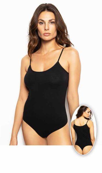 Жіноче боді майка стрінгами бавовна 46-50р TM Miss Elit 2 кольори, фото 1