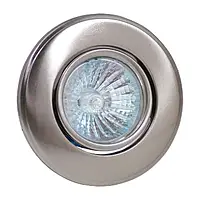 Світильник галогенний ORKIDE матовий хром, врізний, під цоколь MR16, потужність до 50 Ватт, діаметр 60 мм