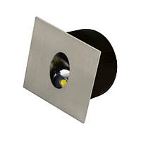 Світлодіодний світильник сходовий ZUMRUT 3W хром, енергоефективний, з кутом розсіювання 72,3°