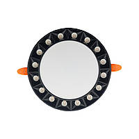 Світлодіодний світильник вбудований LED HARLEY-20 20W 3000K-6500K чорний, регульований врізний отвір 55-200 мм