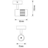 Світлодіодний світильник потолочний TOKYO 8W білий, енергоефективний, з кутом охоплення 53°, фото 2
