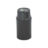 Патрон бакелітовий Е14 чорний, термостійкий, вогнестійкий, для світлодіодних ламп