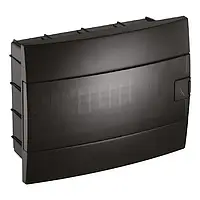 Щиток внутрішній 12 авт. чорний, електричний, металевий, для автоматів