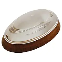 Світильник пластиковий Овал Нінова горіх, тип цоколя Е-27, потужність до 26 Вт