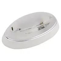 Світильник пластиковий Овал Нінова білий, цоколь Е-27, потужність до 26 Ватт, стильний настінно-стельовий світильник