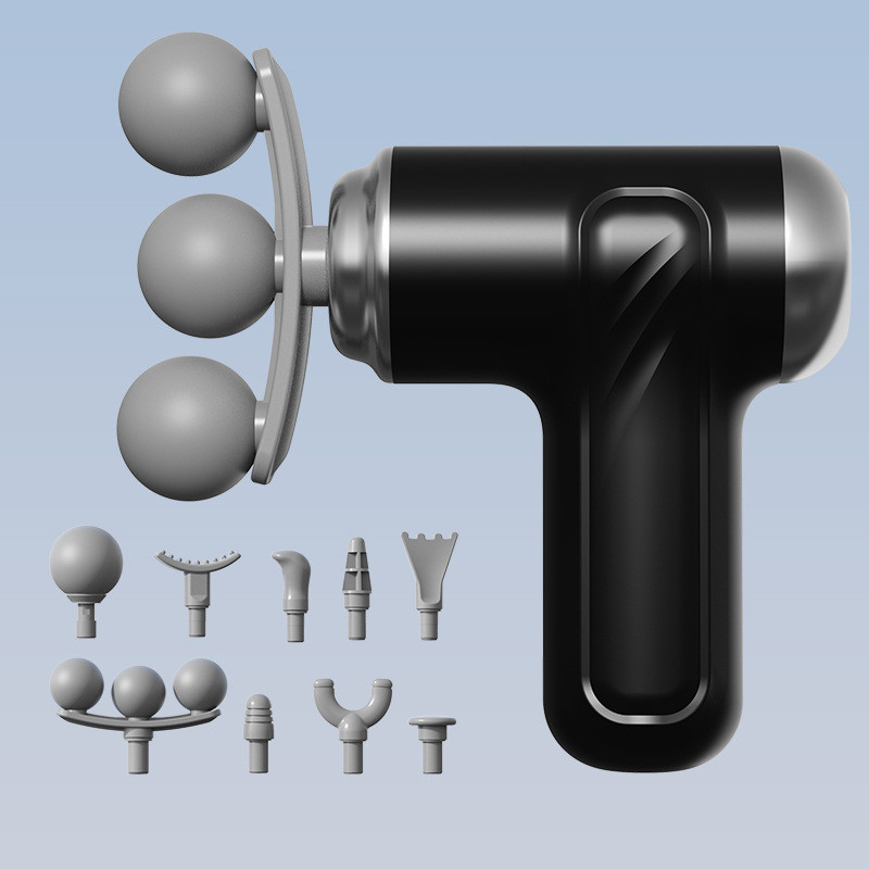 Fascial Gun LM-130 Вібромасажер для м'язів (9 насадок), фото 1