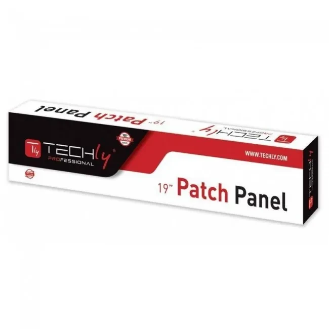 Techly 022892 Patch panel UTP Cat5e 1U 24-portowy, Black (022892), фото 1