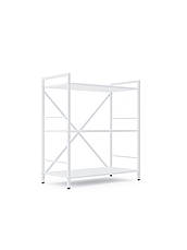 Стелаж Лофт 900х600х240 Меткас, 35 кг/полицю, 3 полиці, ЛДСП, білий-білий сніг, фото 2