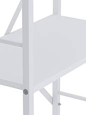 Стелаж Лофт 1600х800х400 Меткас, 35 кг/полицю, 5 полиць, ЛДСП, білий-білий сніг, фото 5