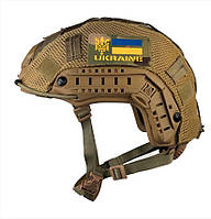 Каска балістична шолом кевларовий Fast 3А USA кавер XL L M S олива койот