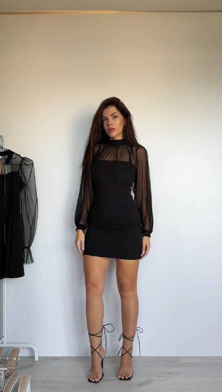 Жіноча сукня; Кольори: чорний; Розміри: 42-44, 46-48 ;, фото 1