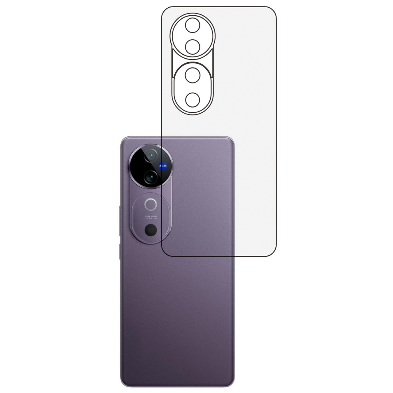 Плівка на задню панель Mietubl HD для Vivo V40 5G, фото 1