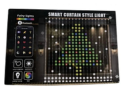 Гірлянда-штора Smart SFK-08 APP Bluetooth USB 10117, 3х2 м, з пультом ДК, різнобарвна