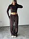 Жіночий костюм 2-ка; Кольори: молоко, чорний, шоколад, графіт; Розмір: 42-44, 44-46;, фото 7