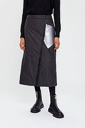 Утеплена зимова спідниця Finn Flare W20-32011-200 чорна S