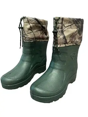 Рибальські чоботи для Риболовлі охоти Високі з Утеплювачем Зелений