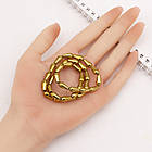 Намистини Гематит із Золотистим покриттям, Клас А, на Нитках, Крапля, Золотистий, 12х6х6мм, 33шт/40см/нитка, фото 2