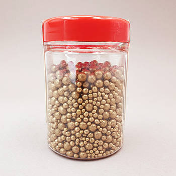 Посипка коктейль Золотий 80 г (баночка)