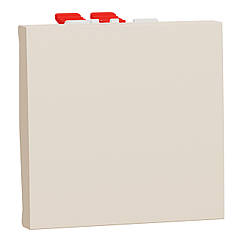 Вимикач 1-клавішний перехресний 2 модуля Unica New бежевий NU320544