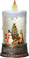 Нічник новорічний Свічка XMAS WDL-23016B 10087, сніговик