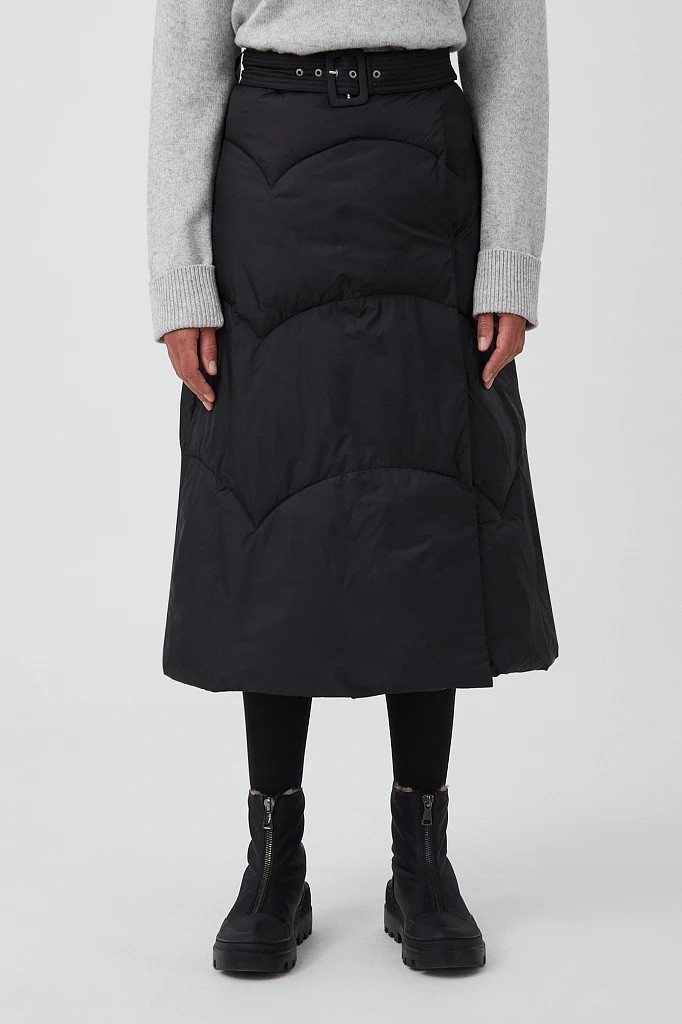 Утеплена зимова спідниця Finn Flare FAB110145-200 чорна M, фото 1