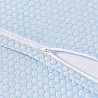 Ортопедична подушка для сну з ефектом пам'яті Memory Foam Крижаний шовк 50х30 см Спеціальна подушка для сну, фото 8