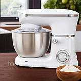 Кухонний комбайн Rainberg 3600Вт з функцією міксера 5л для тіста і захисною кришкою скляний блендер 1.5л, фото 3