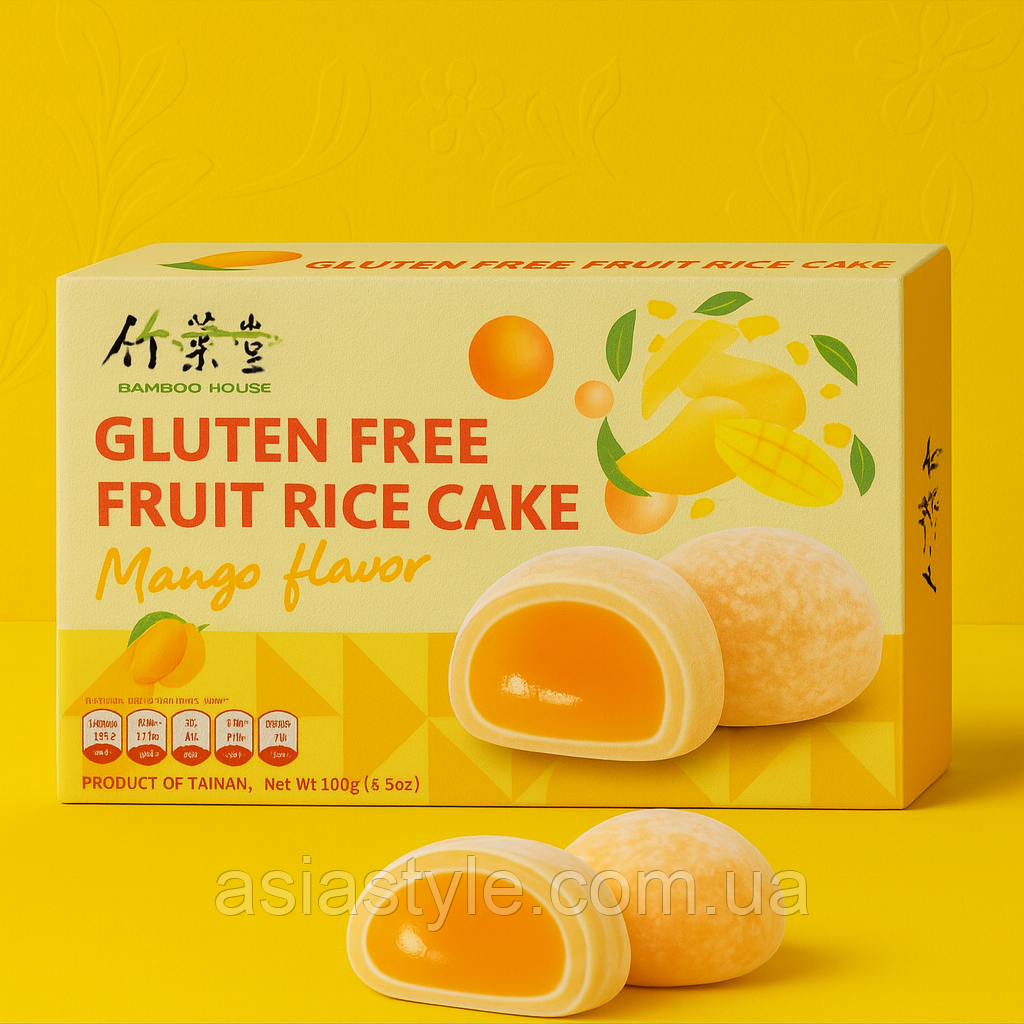 Моті без глютену з манговою начинкою (Gluten Free Fruit Rice Cake Mango Flavor), Во, фото 1