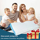 Ортопедична подушка для сну з ефектом пам'яті Memory Foam Крижаний шовк 50х30 см Спеціальна подушка для сну, фото 10