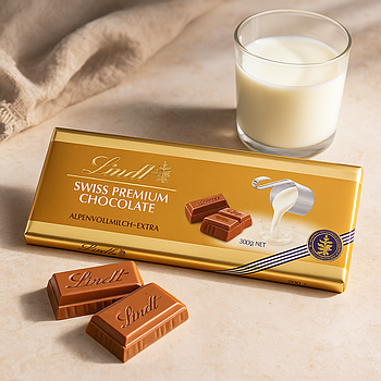 Молочний шоколад 🍫 Lindt "Milk". 300 гр. Швейцарія.
