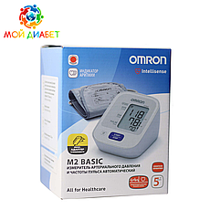 Тонометр автоматичний Omron M2 Basic (HEM-7121-ARU) з адаптером