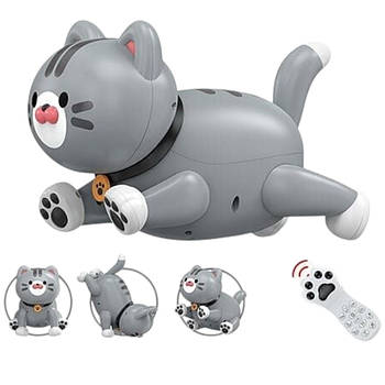 Кошеня на радіокеруванні (акум. 3.7 V, USB-кабель, підсвітка, звук, музика) K 48 Штрихкод=80794