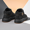 Зимові чоловічі шкіряні черевики, кросівки чорні утеплені з натурального нубука на хутрі на зиму для чоловіків, розмір 40-45, фото 7
