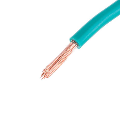 Провід багатожильний 4mm² (12AWG, 56xD0.29mm) зелений, 1м, фото 1