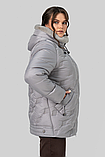 Жіноча сіра зимова куртка Анжеліка, фото 7