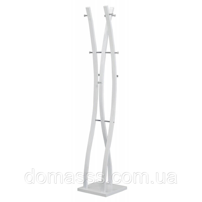 Вішалка підлогова металева для одягу, біла (CH-W-50), фото 1