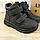 Черевики єврозима чорні підліткові на липучках ТМ American Club, фото 2